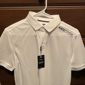 Macade golf shirt white, new with tags